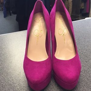 Jessica Simpson Shoes - Jessica Simpson Pink Suede Heels Jessica Simpson Shoes - Jessica Simpson Pink Suede Heels